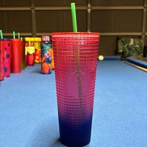 Starbucks Pink to Blue Ombré cold cup